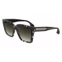 Victoria Beckham VB672S5715010 Sieviešu lielizmēra kvadrātveida saulesbrilles - Melns acetāta rāmis, Pelēkas polikarbonāta lēcas, 57/15/140 mm