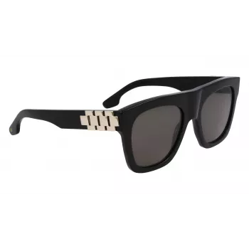 Victoria Beckham VB675S5220001 Sieviešu saulesbrilles - Melns acetāta rāmis, Pelēkas polikarbonāta lēcas, 52 mm