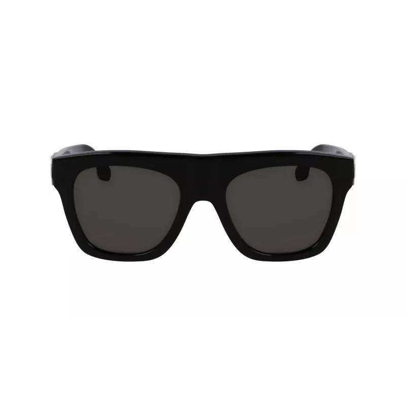 Victoria Beckham VB675S5220001 Sieviešu saulesbrilles - Melns acetāta rāmis, Pelēkas polikarbonāta lēcas, 52 mm