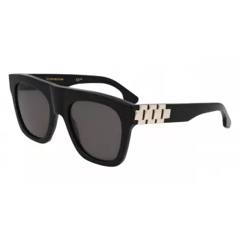 Victoria Beckham VB675S5220001 Sieviešu saulesbrilles - Melns acetāta rāmis, Pelēkas polikarbonāta lēcas, 52 mm
