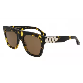 Victoria Beckham VB675S5220012 Sieviešu saulesbrilles, melns acetāta rāmis, tumši pelēkas polikarbonāta lēcas, 52 mm