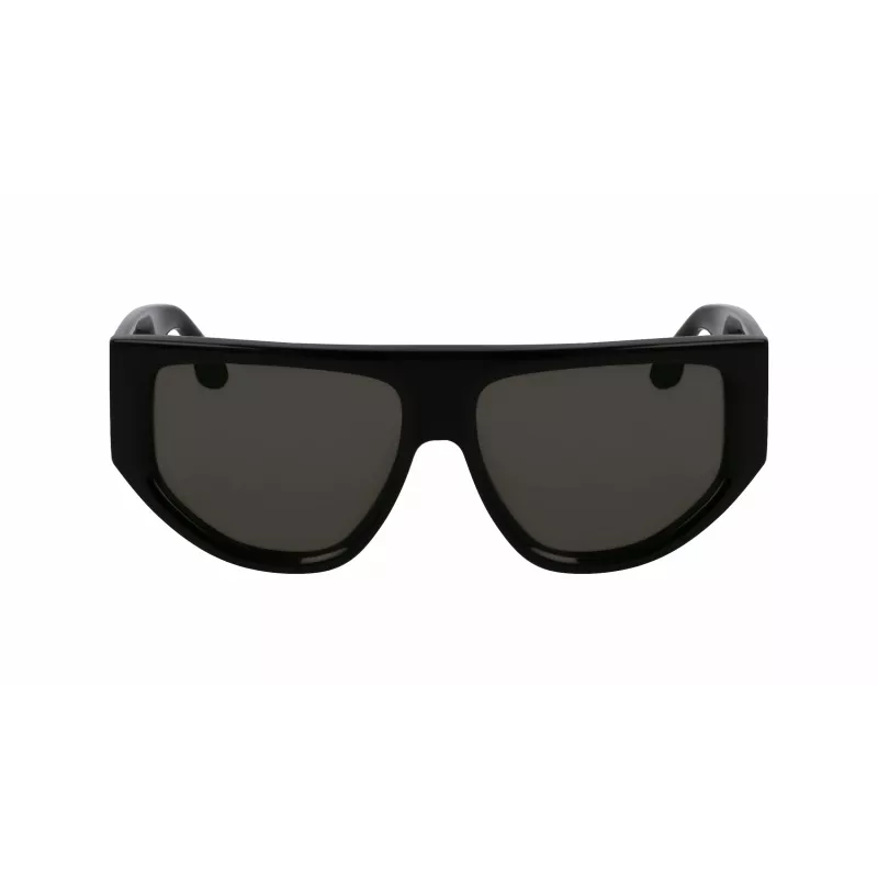 Victoria Beckham VB676S 5514001 Sieviešu kvadrātveida saulesbrilles Melns acetāts Tumši pelēka lēca 55/14/145 mm UV400