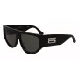 Victoria Beckham VB676S 5514001 Sieviešu kvadrātveida saulesbrilles Melns acetāts Tumši pelēka lēca 55/14/145 mm UV400