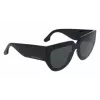 Victoria Beckham VB679S 53mm Kvadrātveida Saulesbrilles Sievietēm, Melns Rāmis, Pelēkas UV400 Lēcas