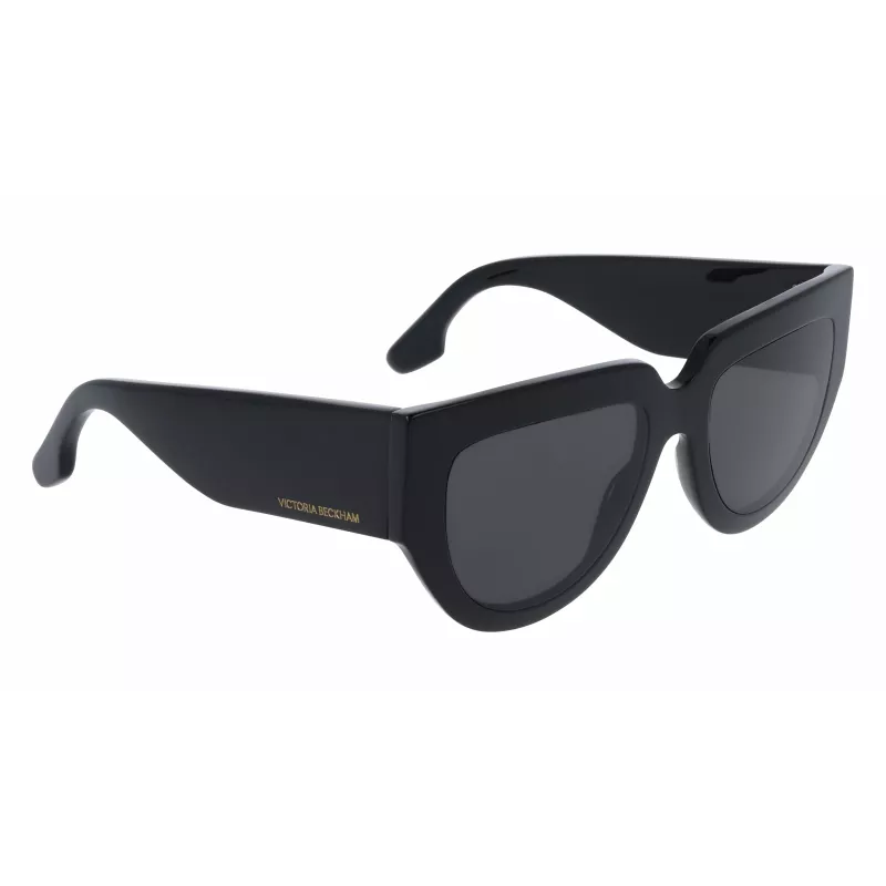 Victoria Beckham VB679S 53mm Kvadrātveida Saulesbrilles Sievietēm, Melns Rāmis, Pelēkas UV400 Lēcas