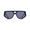 Victoria Beckham VB681S5815001 Sieviešu kvadrātveida saulesbrilles, melns acetāta rāmis, pelēkas lēcas 58mm