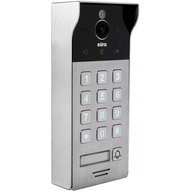 Video durvju zvans EURA VDP-30C5 Tuya, 1080p, Wi-Fi, divvirzienu audio, PIR kustības detekcija, nakts redzamība, IP54, bezvadu zvans
