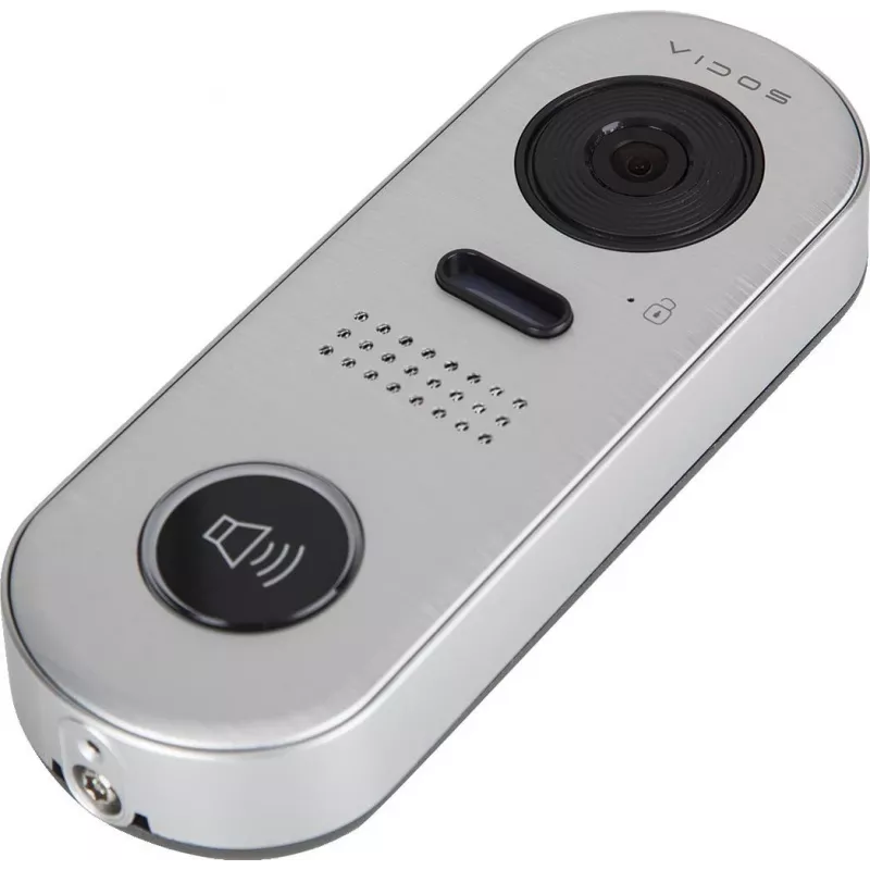VIDOS DUO S1001 durvju stacija - Full HD 1080p, 2 vadu, IP65, sudraba/pelēka
