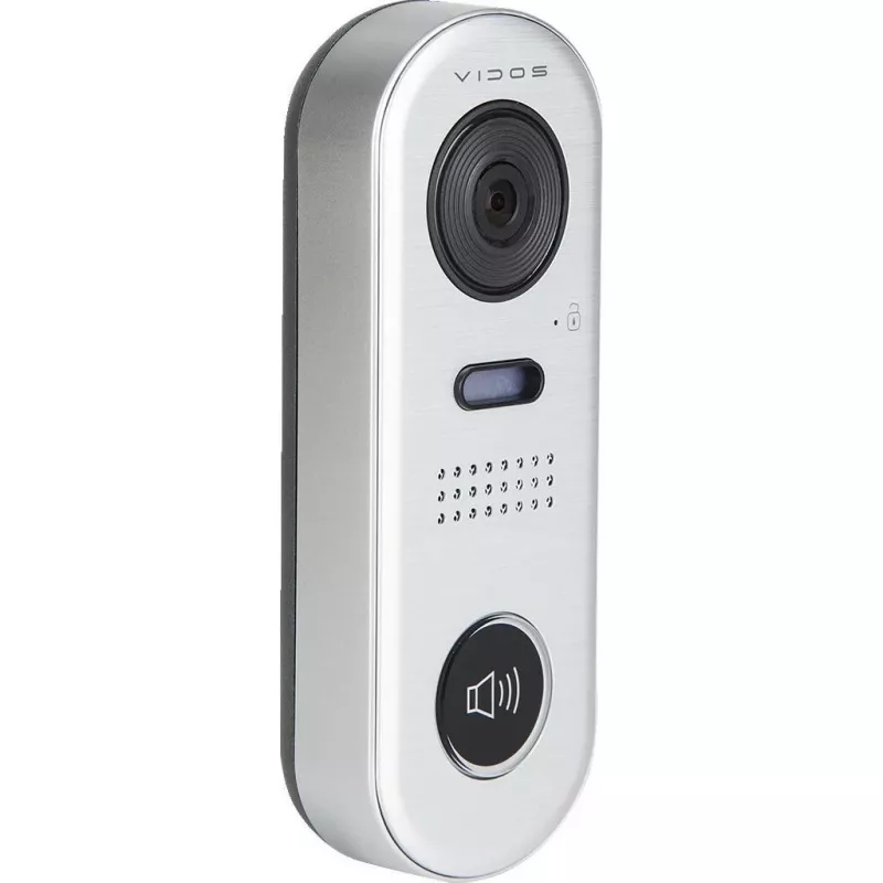VIDOS DUO S1001 durvju stacija - Full HD 1080p, 2 vadu, IP65, sudraba/pelēka