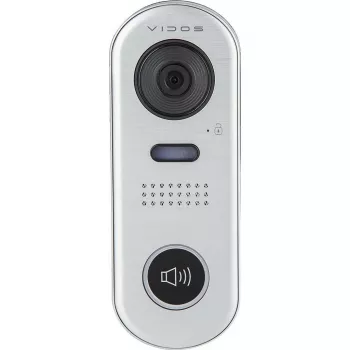 VIDOS DUO S1001 durvju stacija - Full HD 1080p, 2 vadu, IP65, sudraba/pelēka