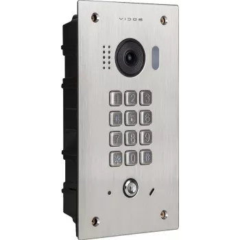 VIDOS DUO S1411D Durvju stacija - Full HD 1080p, 2-vadu, IP65, Sudraba