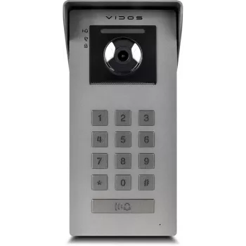 VIDOS IPX S100 Āra panelis IP video durvju stacija 2MP 1080p PoE Wi-Fi Melna