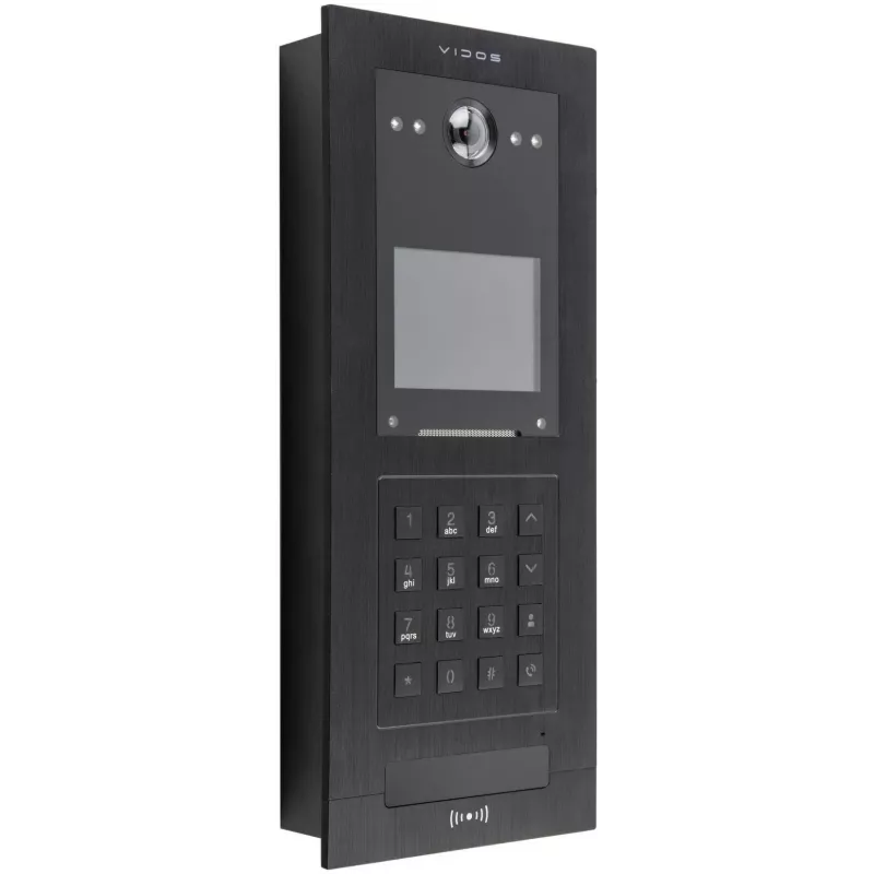 VIDOS IPX S110 āra panelis - IP video durvju stacija ar 2MP kameru, PoE, IP65