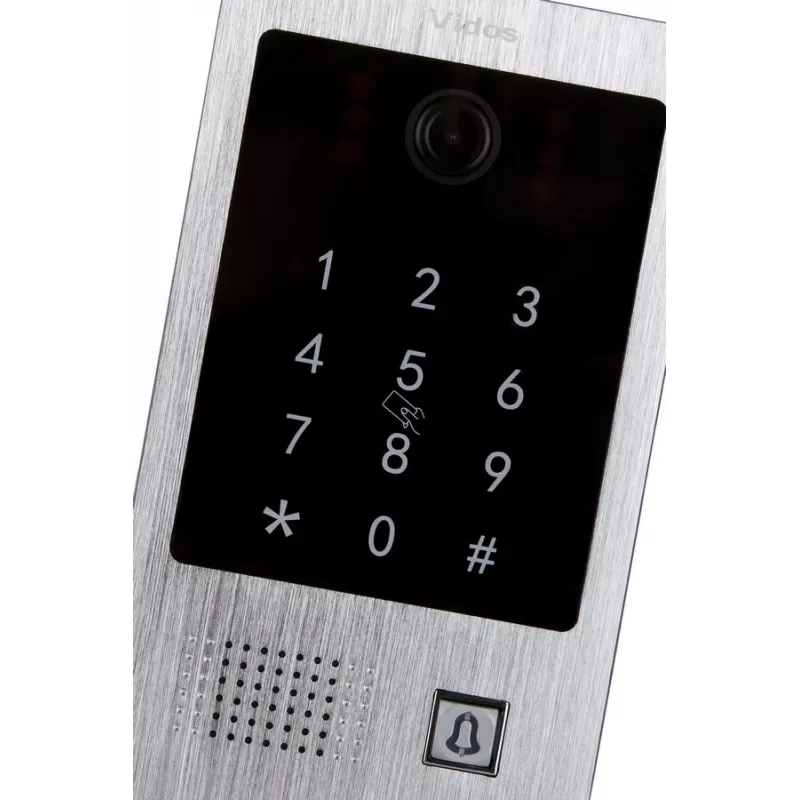 VIDOS S20DA Outdoor Door Panel - 1/3 inch CMOS, 600 TVL, IR Night Vision, 4-Wire, IP54, Silver