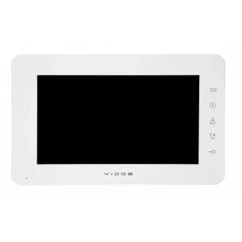 VIDOS X M12W 7 collu Wi-Fi video durvju zvana monitors balts