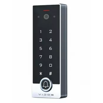 VIDOS ZW49-X piekļuves kontroles slēdzene ar video domofonu, tastatūru un RFID lasītāju, IP65
