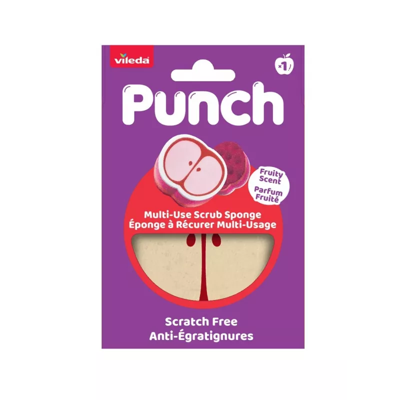 Vileda Punch universālais sūklis – ābols, 1 gab.
