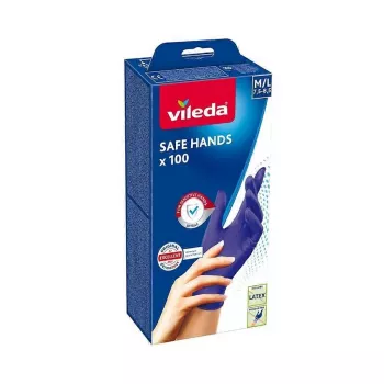 VILEDA Safe Hands – Nitrila cimdi M/L 100 gab.