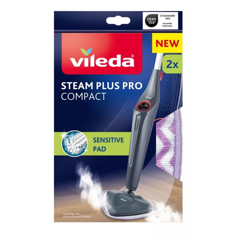 Vileda Steam Plus Sensitive tvaika mopa rezerves spilventiņi (2 gab.)