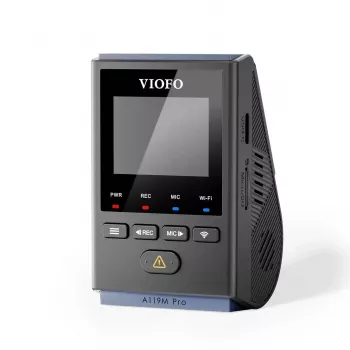 VIOFO A119M Pro 2K QHD Dash Camera ar Sony STARVIS 2 IMX675, iebūvētu GPS un Wi-Fi, superkondensatoru, 140° skata leņķi, 1,5 collu displeju