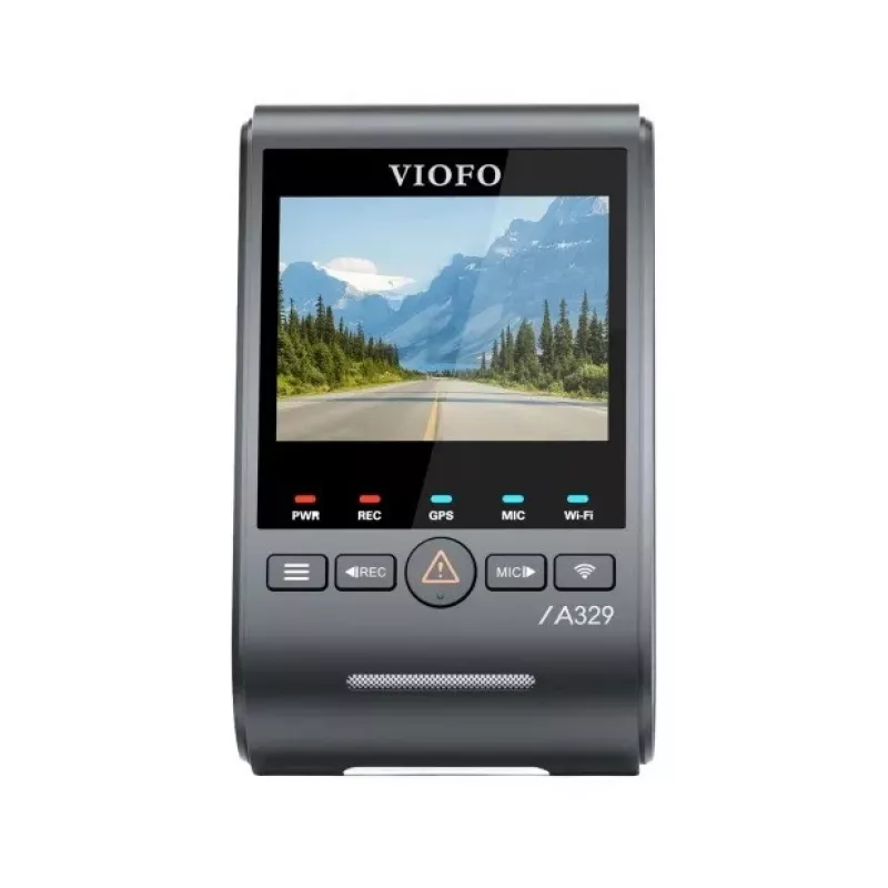VIOFO A329S 1CH GPS 4K UHD Dash Camera ar Sony STARVIS 2 IMX678, iebūvēts GPS, Wi-Fi, stāvēšanas režīms, 2,4 collu LCD, superkondensators, līdz 512 GB