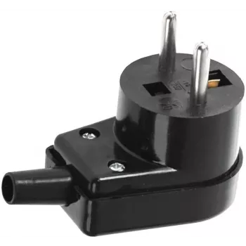 VIPLAST 220-05 Leņķa spraudnis 16A 250V IP20 Melns