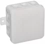 VIPLAST V5 Klik Virsmas Montāžas Tukšā Sadales Kārba, 12 Kabeļu Ievadi, IP54, Balta, 75x75x41 mm, 035-01