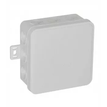 VIPLAST V6 Click virsmas montāžas sadales kārba, 12 kabeļu ieejas, tukša, balta, IP54, 85x85x41mm, 036-01