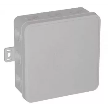 VIPLAST V7 Klik Virsmas Montāžas Tukšā Sadales Kārba, 12 Kabeļu Ieejas, Balta, IP54, 100x100x41mm