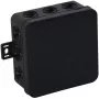 VIPLAST V7 Klik Virsmas Montāžas Sadales Kārba, Tukša, 12 Ieejas, Melna, IP54, 100x100x41 mm