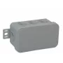 VIPLAST V8 Klik Virsmas Montāžas Tukša Sadales Kārba, 8 Kabeļu Ievadi, Pelēka, IP54, 80x45x41mm, 038-03