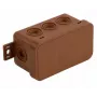 VIPLAST V8 Klik Virsmas Montāžas Sadales Kārba, Tukša, 8 Kabeļu Ieejas, IP54, Brūna, 80x45x41mm