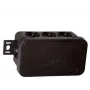 VIPLAST V8 Virsmas montāžas sadales kārba, 8 ieejas, IP54, melna, 80x45x41mm