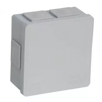 VIPLAST VP-02 virsmas montāžas kārba, 6 kabeļu ieejas, IP55, pelēka, 86x86x40mm