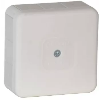 VIPLAST VP-31 Virsmas montāžas tukšā sadales kārba, 12 kabeļu ieejas, IP55, balta, 85x85x37 mm
