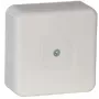 VIPLAST VP-31 Virsmas montāžas tukšā sadales kārba, 12 kabeļu ieejas, IP55, balta, 85x85x37 mm