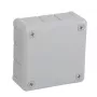 VIPLAST VP-41 Virsmas montāžas tukšā sadales kārba, 12 kabeļu ieejas, pelēka, IP55, 98x98x42mm