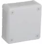 VIPLAST VP-41 Virsmas montāžas sadales kārba, tukša, 12 kabeļu ieejas, balta, IP55, 98x98x42 mm