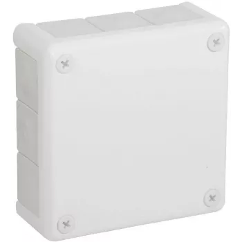 VIPLAST VP-51 Virsmas montāžas tukšā sadales kārba, 12 kabeļu ieejas, balta, IP55, 118x118x46 mm