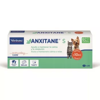 Virbac Anxitane 30 košļājamās tabletes suņiem un kaķiem – L-teanīna nomierinošs uztura bagātinātājs