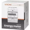 Virone EM-3 trīsfāžu enerģijas skaitītājs, 80A, 3 moduļi, DIN sliede TH-35mm