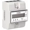 Virone EM-3 trīsfāžu enerģijas skaitītājs, 80A, 3 moduļi, DIN sliede TH-35mm