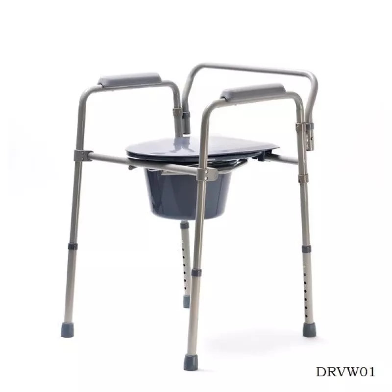 VITEA CARE MDH DRVW02 salokāms tualetes krēsls ar augstuma regulēšanu