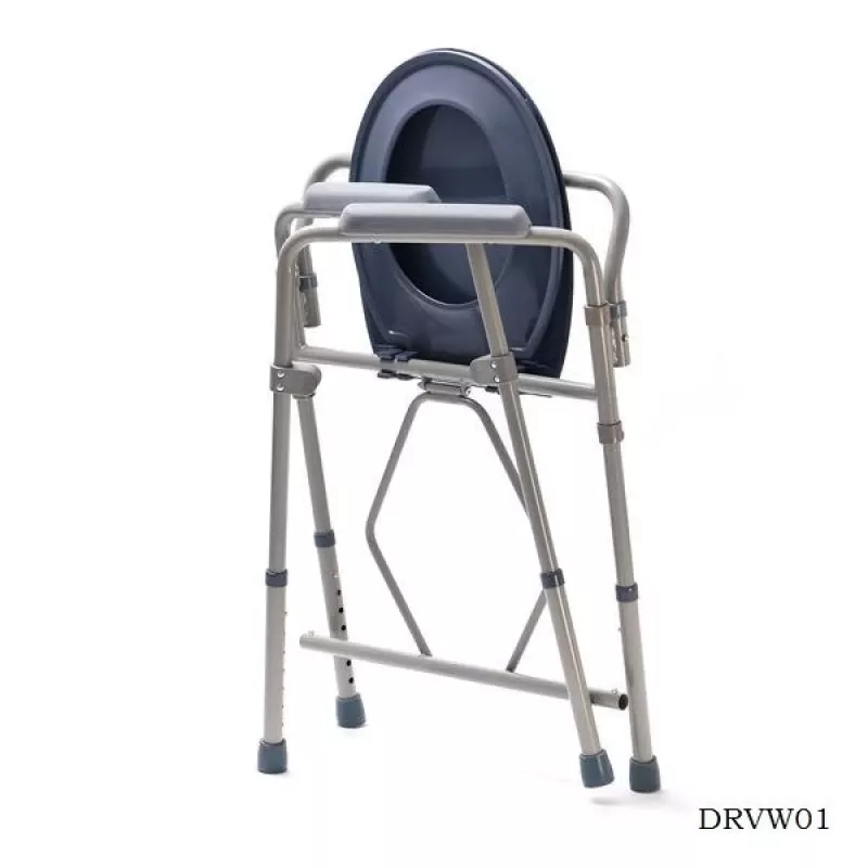 VITEA CARE MDH DRVW02 salokāms tualetes krēsls ar augstuma regulēšanu