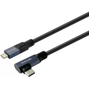 Vivolink PROUSBCMM10A USB-C uz USB-C leņķa kabelis 1m 10Gbps 100W 4K