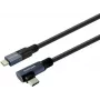 Vivolink PROUSBCMM10A USB-C uz USB-C leņķa kabelis 1m 10Gbps 100W 4K