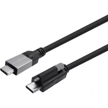 Vivolink USB-C Screw to USB-C kabelis 8m, uzņēmuma testēts, 10Gbps, PD 100W, 4K60 (PROUSBCMMS8)