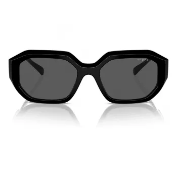 VOGUE VO5554S-W4487 Sieviešu kaķacs formas saulesbrilles Melna/Pelēka 54mm