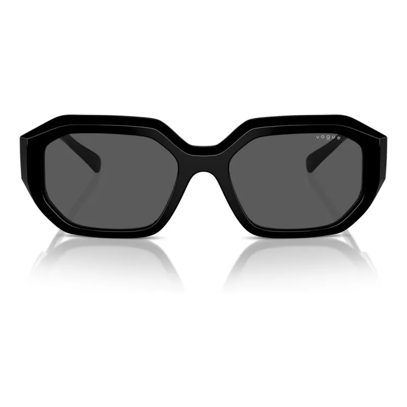 VOGUE VO5554S-W4487 Sieviešu kaķacs formas saulesbrilles Melna/Pelēka 54mm