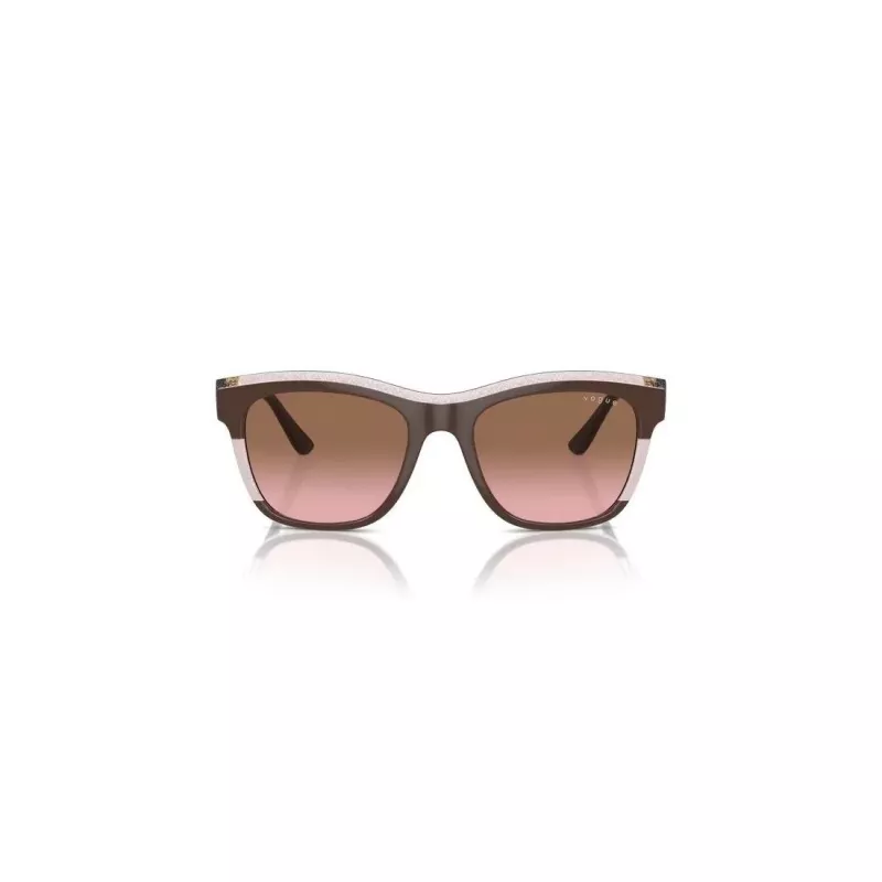 VOGUE VO5557S313614 Sieviešu saulesbrilles - Caurspīdīgi pelēks rāmis, tumši pelēkas lēcas, 54 mm